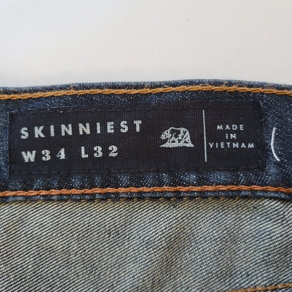 Men's Bullhead Denim Co. Skinniest 34W/32L - Picture 6 of 7